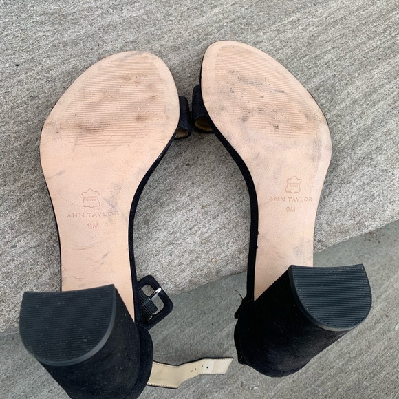 Ann Taylor Suede Block Heel Sandals size 9 NEW - Picture 4 of 8